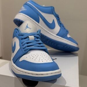 Nike Sky Blue and White Womens Jordan Sneakers